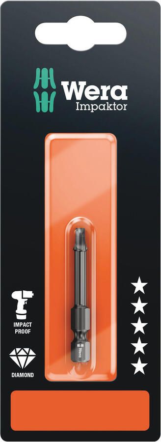 Wera 868 4 IMP DC Impaktor Binnenvierkant Bits SB # 3 x 50 mm 05073972001