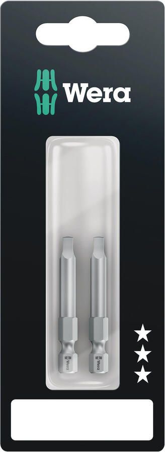 Wera 868 4 Z SB Binnenvierkant Bits # 2 x 50 mm 2-delig 05073077001