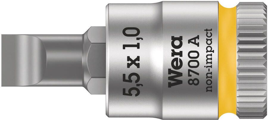 Wera 8700 A FL Zyklop Bit dop-combinatie met 1 4" Aandrijving FL 1 0 x 5 x 28 mm 1 stuk(s) 05003321001