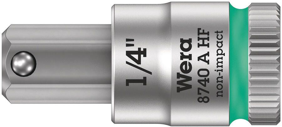 Wera 8740 A HF Binnenzeskant Zyklop Bitdop met 1 4"-aandrijving met vasthoudfunctie 1 4" 1 stuk(s) 05003388001