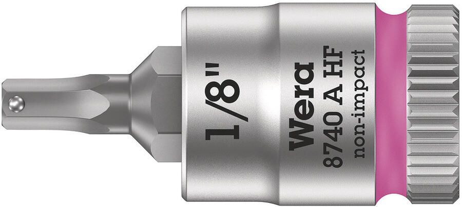 Wera 8740 A HF Binnenzeskant Zyklop Bitdop met 1 4"-aandrijving met vasthoudfunctie 1 8" 1 stuk(s) 05003383001