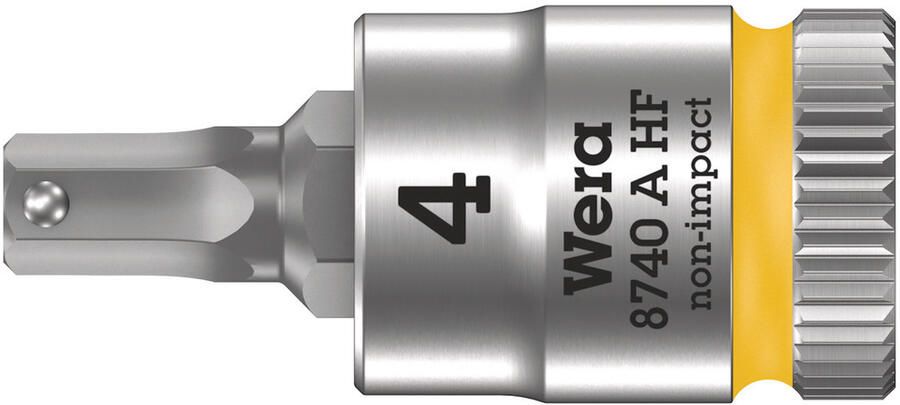 Wera 8740 A HF Zyklop Bit dop-combinatie met Vasthoudfunctie met 1 4" Aandrijving 4.0 x 28 mm 1 stuk(s) 05003333001