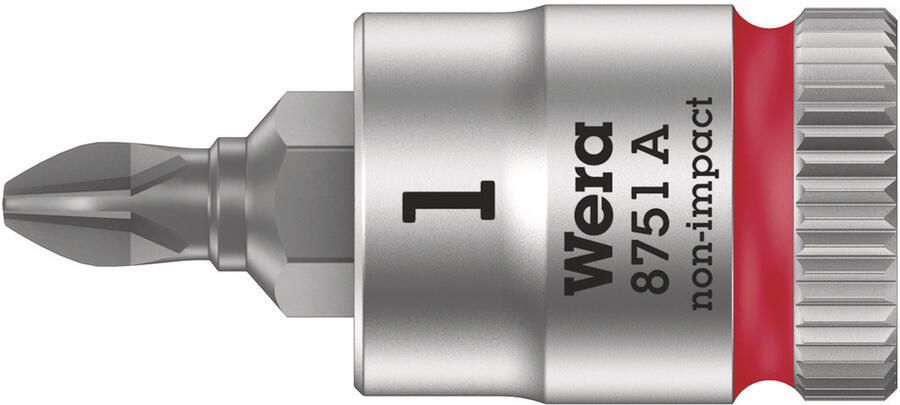 Wera 8751 A Zyklop Bit dop-combinatie met 1 4" Aandrijving PH 1 x 28 mm 1 stuk(s) 05003350001