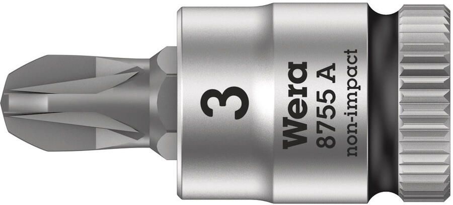 Wera 8755 A Zyklop Bit dop-combinatie met 1 4" Aandrijving PZ 3 x 28 mm 1 stuk(s) 05003355001