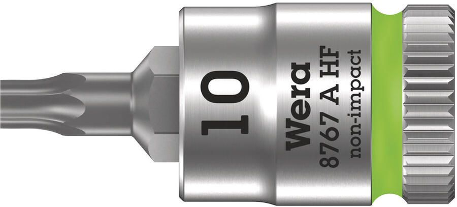 Wera 8767 A HF TORX Zyklop Bit dop-combinatie met 1 4" Aandrijving met Vasthoudfunctie TX 10 x 28 mm 1 stuk(s) 05003362001