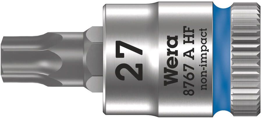 Wera 8767 A HF TORX Zyklop Bit dop-combinatie met 1 4" Aandrijving met Vasthoudfunctie TX 27 x 28 mm 1 stuk(s) 05003367001