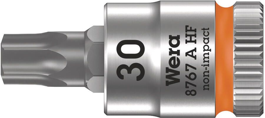 Wera 8767 A HF TORX Zyklop Bit dop-combinatie met 1 4" Aandrijving met Vasthoudfunctie TX 30 x 28 mm 1 stuk(s) 05003369001