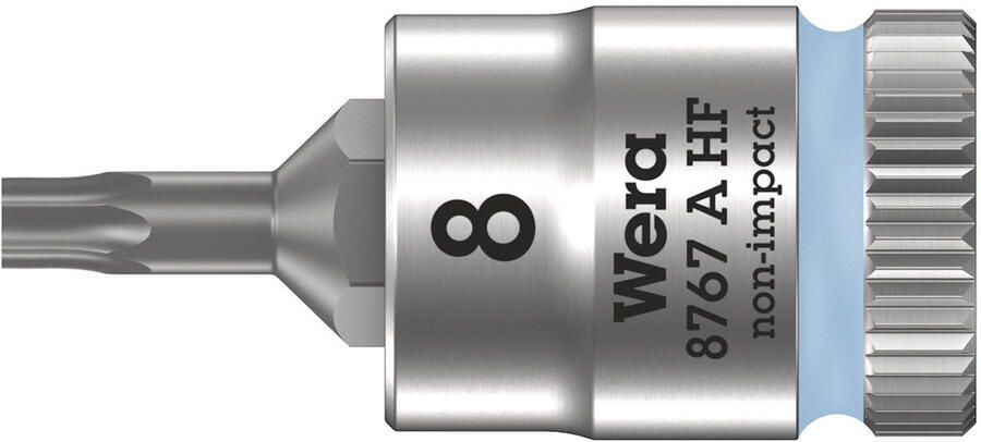 Wera 8767 A HF TORX Zyklop Bit dop-combinatie met 1 4" Aandrijving met Vasthoudfunctie TX 8 x 28 mm 1 stuk(s) 05003360001