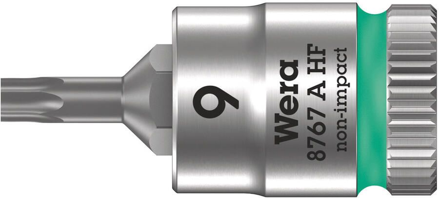 Wera 8767 A HF TORX Zyklop Bit dop-combinatie met 1 4" Aandrijving met Vasthoudfunctie TX 9 x 28 mm 1 stuk(s) 05003361001