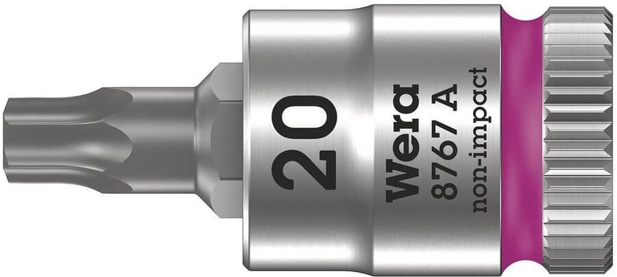Wera 8767 A TORX Zyklop Bitdop met 1 4"-aandrijving TX 20 x 28 mm 05003391001