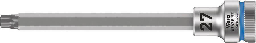 Wera 8767 B HF TORX Zyklop Bitdop met 3 8"-aandrijving met vasthoudfunctie TX 27 x 107 mm 1 stuk(s) 05003065001