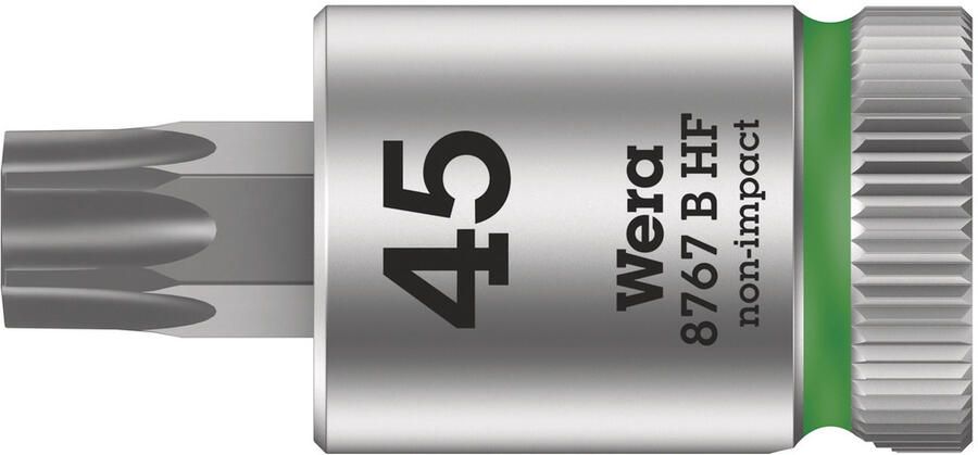 Wera 8767 B HF TORX Zyklop Bitdop met 3 8"-aandrijving met vasthoudfunctie TX 45 x 38.5 mm 1 stuk(s) 05003070001