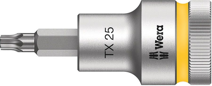 Wera 8767 C HF TORX Zyklop Bit dop-combinatie met 1 2" Aandrijving met Vasthoudfunctie TX 25 x 60 mm 1 stuk(s) 05003831001