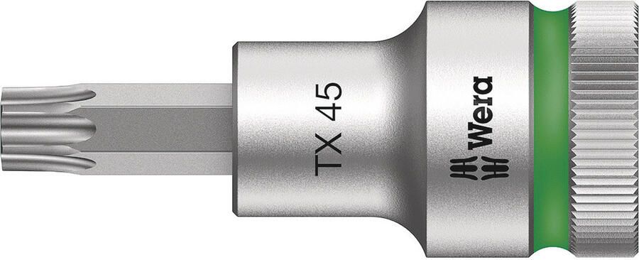 Wera 8767 C HF TORX Zyklop Bit dop-combinatie met 1 2" Aandrijving met Vasthoudfunctie TX 45 x 60 mm 1 stuk(s) 05003835001
