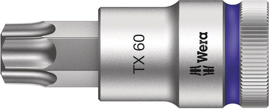 Wera 8767 C HF TORX Zyklop Bit dop-combinatie met 1 2" Aandrijving met Vasthoudfunctie TX 60 x 60 mm 1 stuk(s) 05003838001