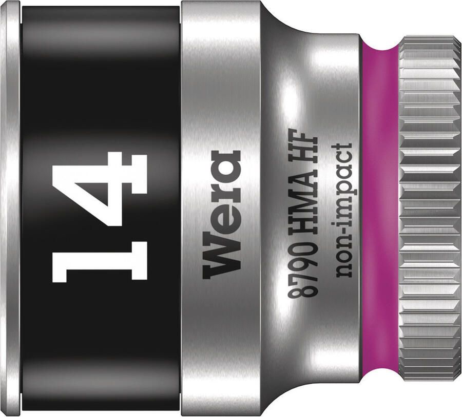 Wera 8790 HMA HF Zyklop Hand- en Machinedop met 1 4" Aandrijving met Vasthoudfunctie 14 0 mm 1 stuk(s) 05003729001