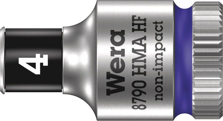 Wera 8790 HMA HF Zyklop Hand- en Machinedop met 1 4" Aandrijving met Vasthoudfunctie 4 0 mm 1 stuk(s) 05003717001
