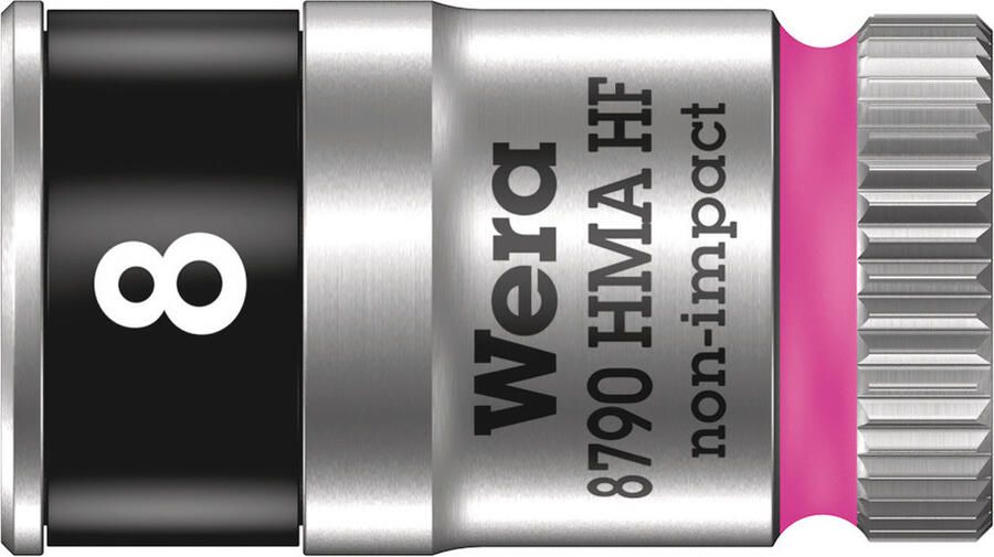 Wera 8790 HMA HF Zyklop Hand- en Machinedop met 1 4" Aandrijving met Vasthoudfunctie 8 0 mm 1 stuk(s) 05003723001