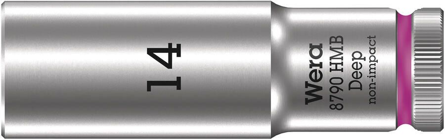 Wera 8790 HMB Deep Hand- en Machinedop met 3 8"-aandrijving 14 x 64 mm 05004536001