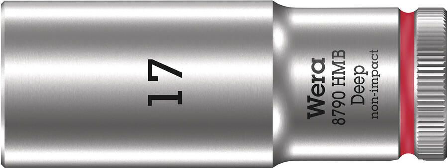 Wera 8790 HMB Deep Hand- en Machinedop met 3 8"-aandrijving 17 x 64 mm 05004539001