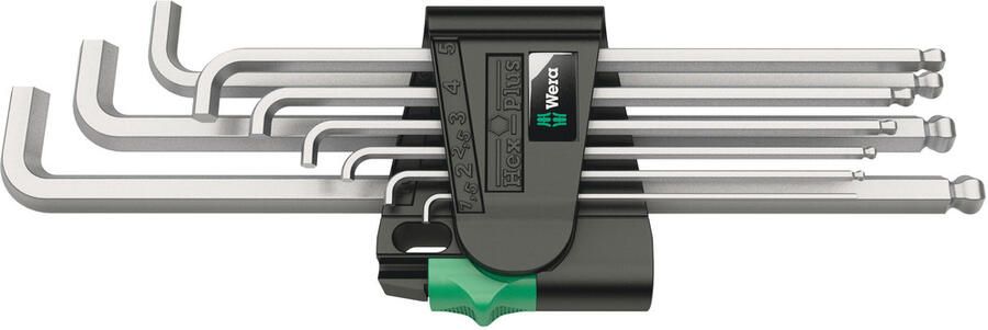Wera 950 PKLS 9 SM SB Stifsleutelset metrisch verchroomd 9 -delig 1 stuk(s) 05073594001