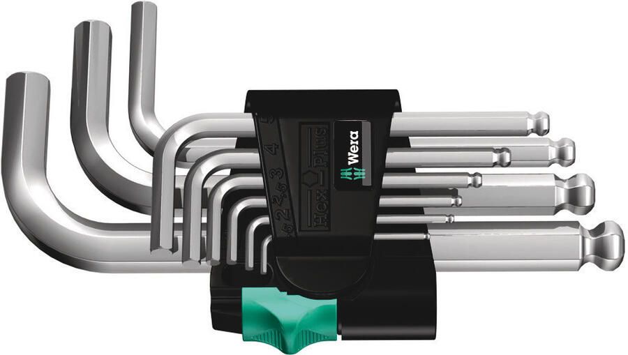 Wera 950 PKS 9 SM N Stifsleutelset metrisch verchroomd 9 -delig 1 stuk(s) 05133163001