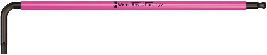 Wera 950 SPKL Stiftsleutel Multicolour Inch Maten 1 8 duim leuchtpink 1 stuk(s) 05022632001