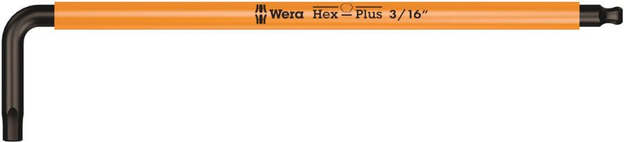 Wera 950 SPKL Stiftsleutel Multicolour Inch Maten 3 16 duim leuchtorange 1 stuk(s) 05022634001