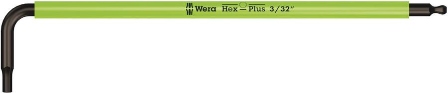 Wera 950 SPKL Stiftsleutel Multicolour Inch Maten 3 32 duim leuchtgrün 1 stuk(s) 05022631001