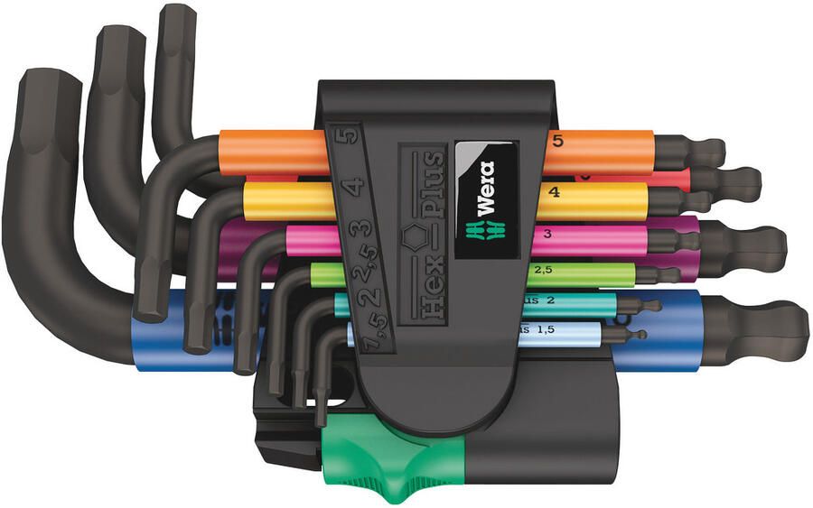 Wera 950 9 Hex-Plus Multicolour Stiftsleutelset 05133164001