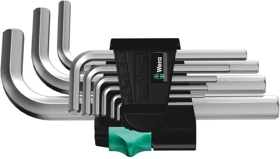 Wera 950 9 SM N Stifsleutelset metrisch verchroomd 9 -delig 1 stuk(s) 05021406001
