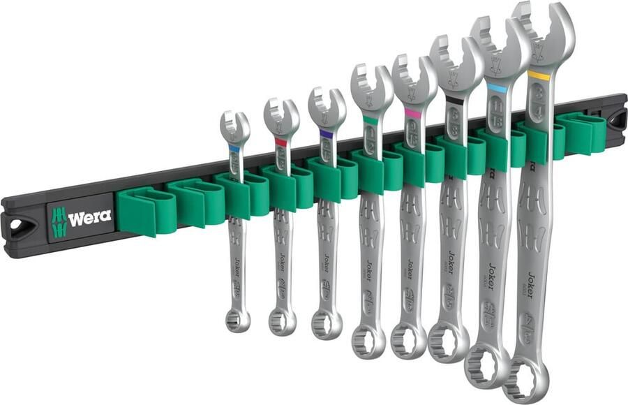 Wera 9642 Magneetstrip 6003 Joker Imperial 1 ringsteeksleutelset 8-delig 05020235001