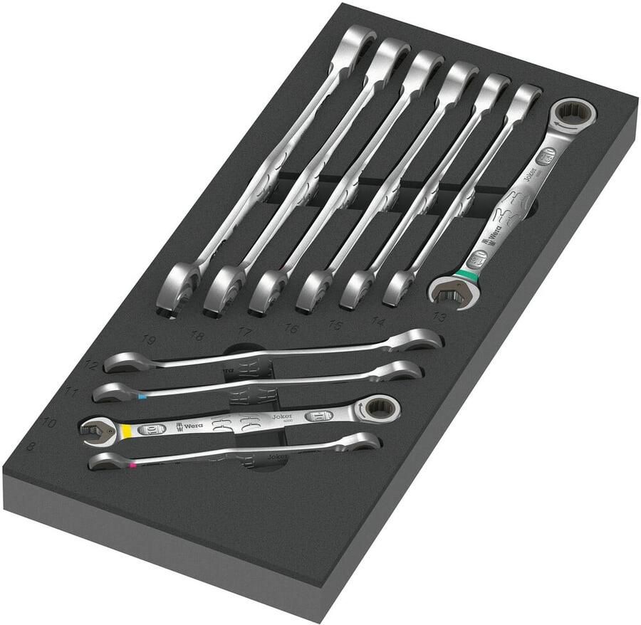 Wera 9730 Schuimrubberen inzetstuk met 6000 Joker Set 1 11-delig 05150120001