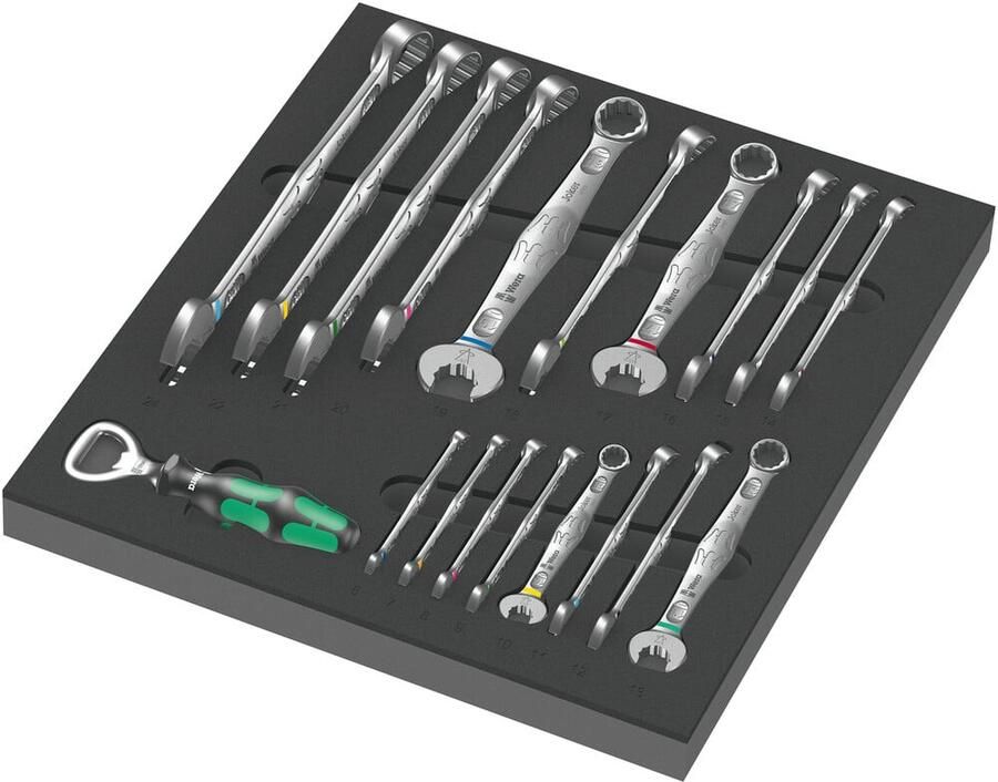 Wera 9731 Schuimrubberen inzetstuk met 6003 Joker Set 1 19-delig 05150121001