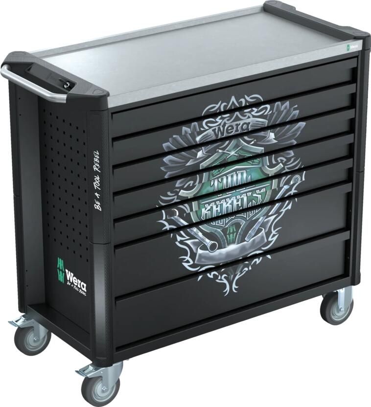 Wera 9801 Tool Rebel gereedschapswagen Stainless XXL | zonder gereedschap | 1133 x 588 x 1020 mm 05501881001