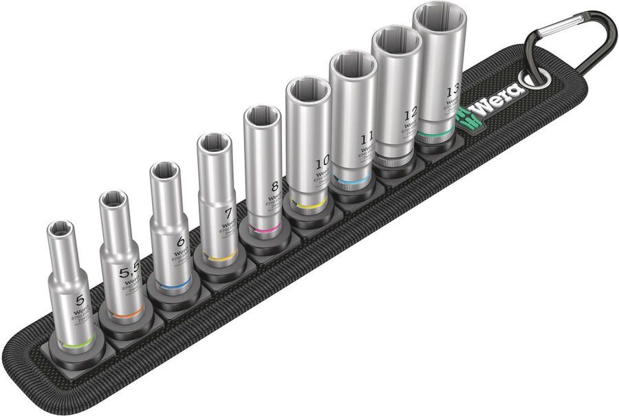 Wera Belt A Deep 1 Doppen set met 1 4" -aandrijving 9-delig 05004525001