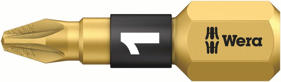 Wera Bit | 1 4 inch PZD 1 lengte 25 mm | BiTorsion diamantgecoat | 10 stuks 05056700001