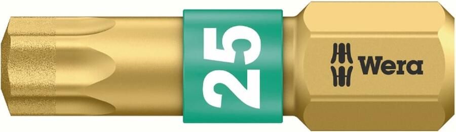 Wera Bit | 1 4 inch T 15 lengte 25 mm | BiTorsion diamantgecoat | 10 stuks 05066102001