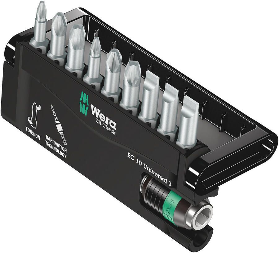 Wera Bit-Check 10 Universal 3 10-delig 1 stuk(s) 05056375001