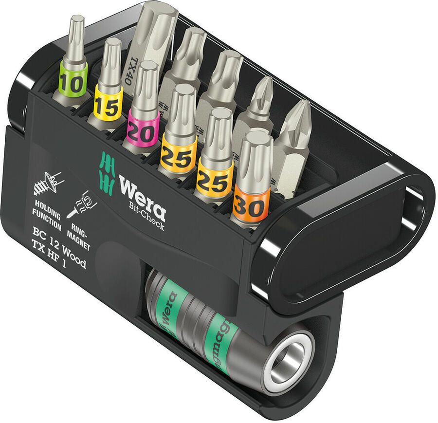 Wera Bit-Check 12 Wood TORX HF 1 | 12 delig 05057435001
