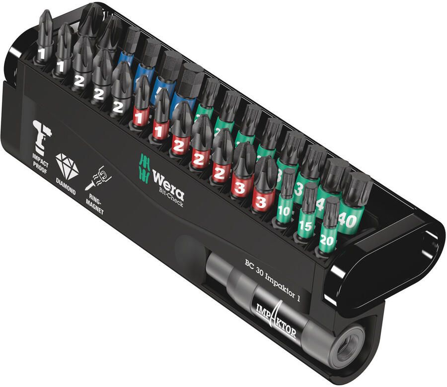 Wera Bit-Check 30 Impaktor 1 30 -delig 1 stuk(s) 05057690001