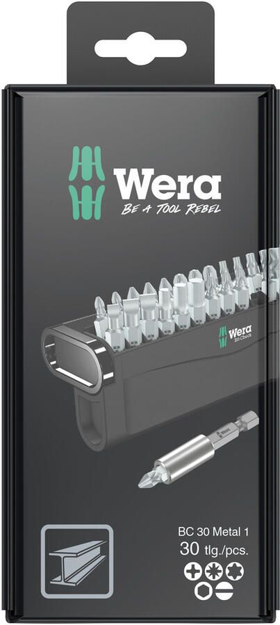 Wera Bit-Check 30 Metal 1 SB 30-delig 05057440001