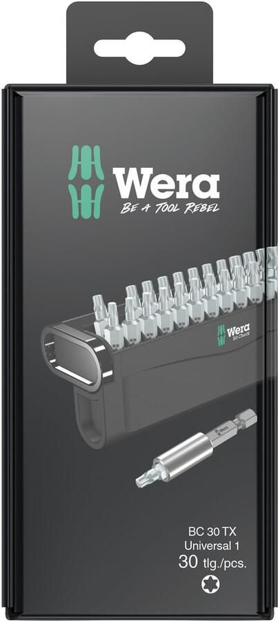 Wera Bit-Check 30 TX Universal 1 SB 30-delig 05057900001