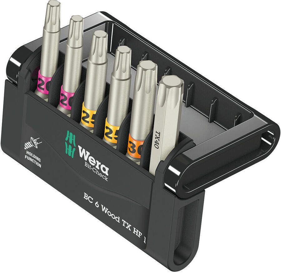 Wera Bit-Check 6 Wood TX HF 1 | 6-delig 05056470001