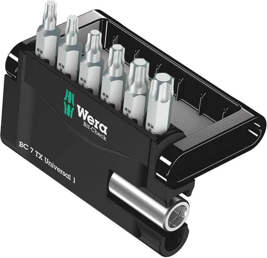 Mtools Wera BIT ASSORTIMENT BIT-CHECK 7 TX UNIVERSAL 1 SB 7 -DELIG |