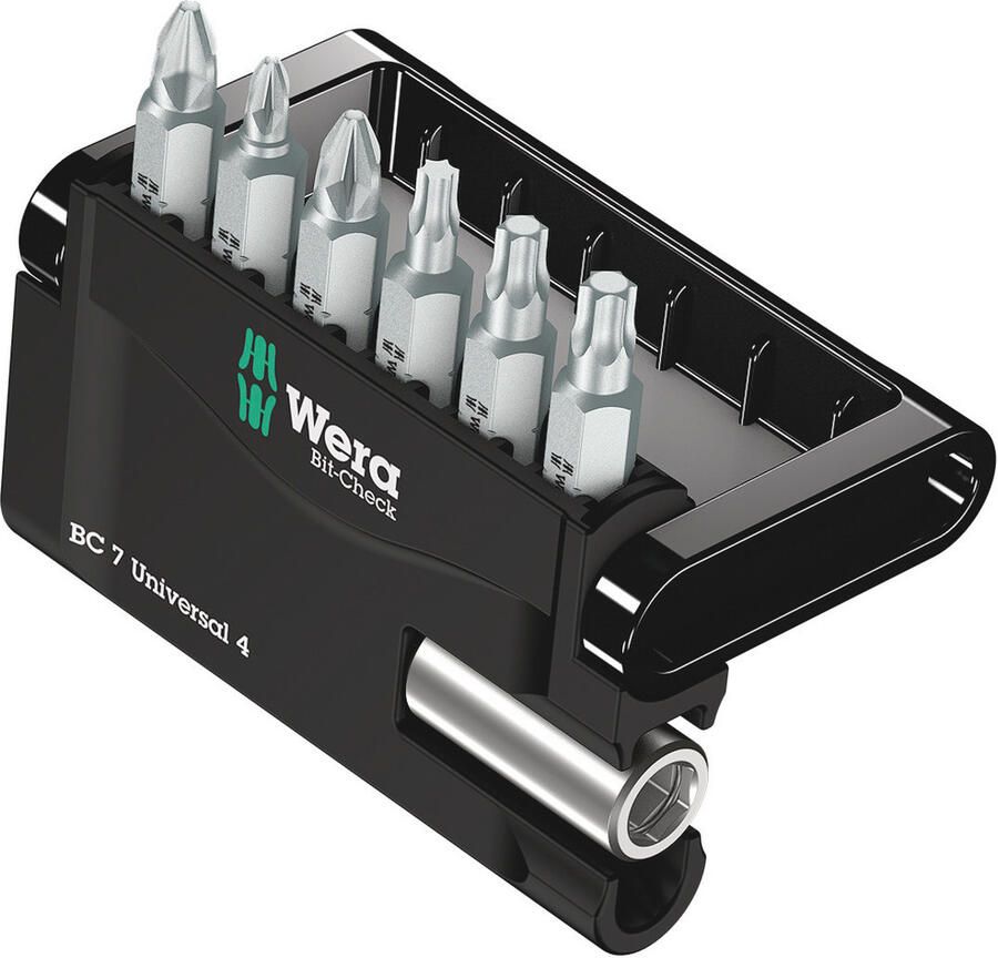 Wera Bitassortiment Bit-Check 7 Universal 4 | PH PZ TX | 7-delig | 1 stuks 05135810001