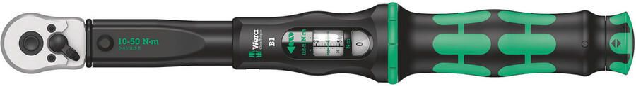 Wera Click-Torque B 1 draaimomentsleutel met omschakelratel 3 8 duim 10 50 Nm 1 stuk(s) 05075610001