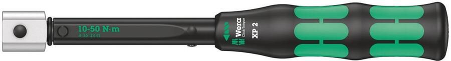 Wera Click-Torque XP 2 draaimomentsleutel met standaardinstellingen voor insteekgereedschappen 10-50 Nm 10 Nm 9x12 x 10 0 Nm x 10-50 Nm