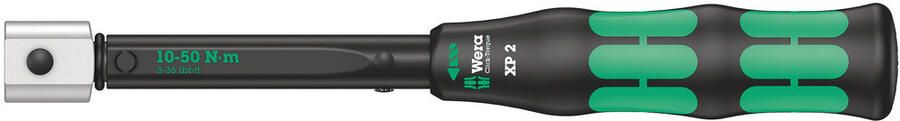 Wera Click-Torque XP 2 draaimomentsleutel met standaardinstellingen voor insteekgereedschappen 10-50 Nm 10 Nm 9x12 x 10 0 Nm x 10-50 Nm