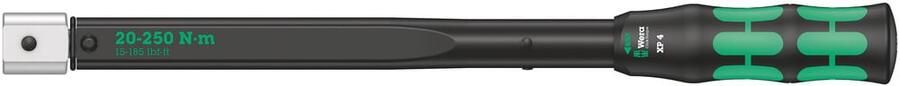 Wera Click-Torque XP 4 draaimomentsleutel met standaard instellingenvoor insteekgereedschappen 20-250 Nm 20 Nm 14x18 x 20 0 Nm x 20-250 Nm